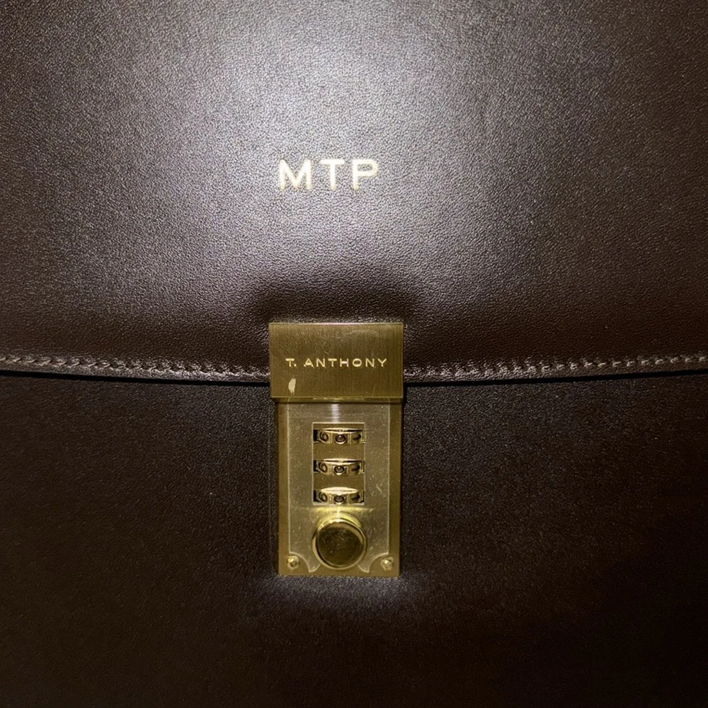 T. Anthony Ultra Slim Briefcase with Strap